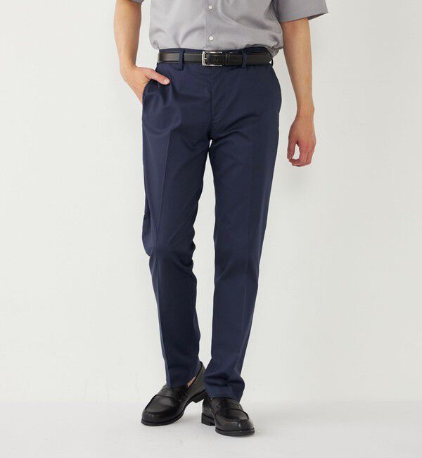 SHIPS Colors 「SHIPS Colors:〈洗濯機可能〉COOL EXPERIENCE(R) スラックス◇」|スラックス|ネイビー