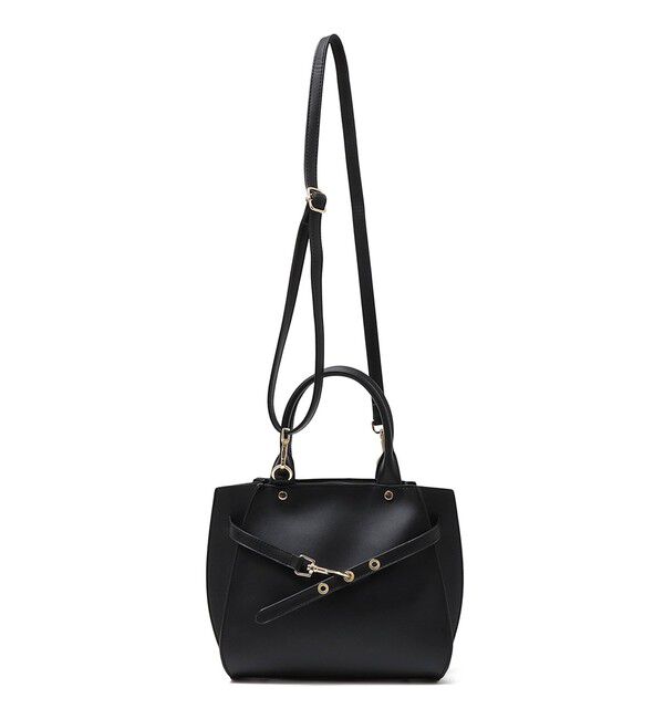 SHIPS any「SHIPS any: ベルト デザイン 2WAY スクエア バッグ」|ハンドバッグ|