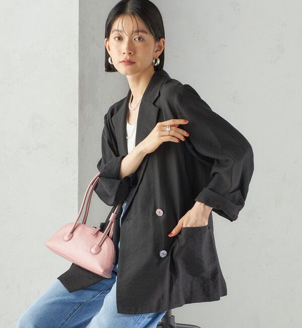 SHIPS for women「〈手洗い可能〉シアー シルク混 ジャケット」|テーラードジャケット|
