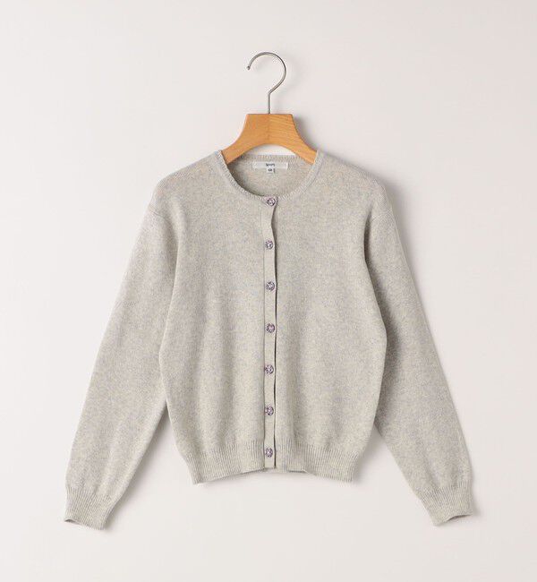 SHIPS KIDS「SHIPS KIDS:80～90cm / リバティ ニット カーディガン」|カーディガン|トップグレー