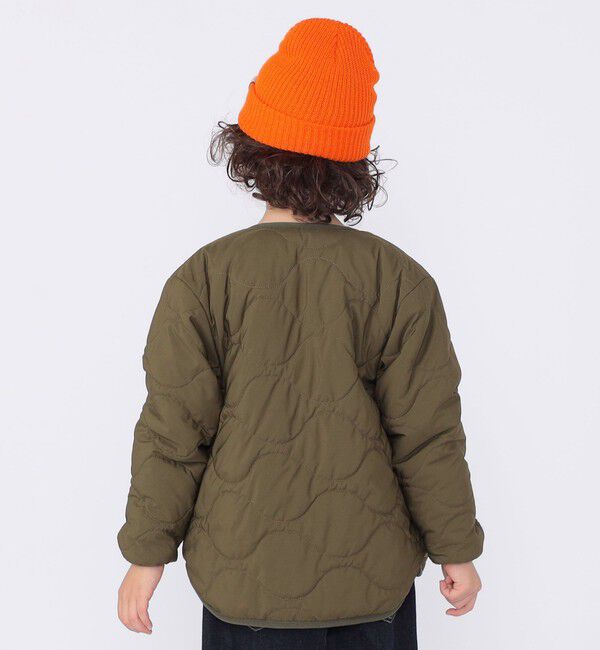 SHIPS KIDS「SHIPS KIDS:100～130cm/〈洗濯機可能〉ボア&times;キルティング リバーシブル ブルゾン」|ブルゾン・スタジャン|