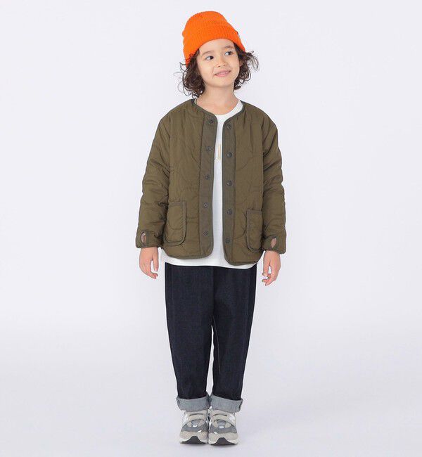 SHIPS KIDS「SHIPS KIDS:100～130cm/〈洗濯機可能〉ボア&times;キルティング リバーシブル ブルゾン」|ブルゾン・スタジャン|