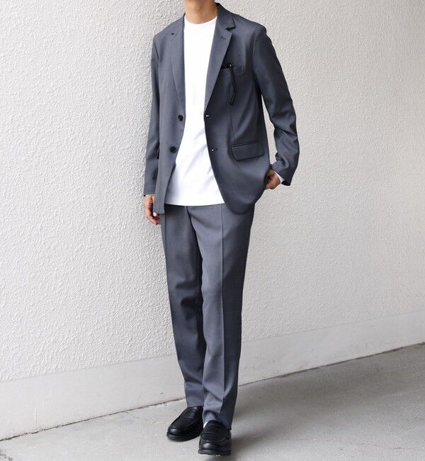 SHIPS any「SHIPS any:〈洗濯機可能〉ウールライク オールシーズン セットアップ ジャケット & イージーパンツ◆」|スーツ|