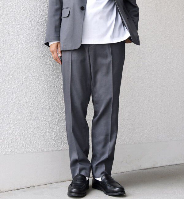 SHIPS any「SHIPS any:〈洗濯機可能〉ウールライク オールシーズン セットアップ ジャケット & イージーパンツ◆」|スーツ|