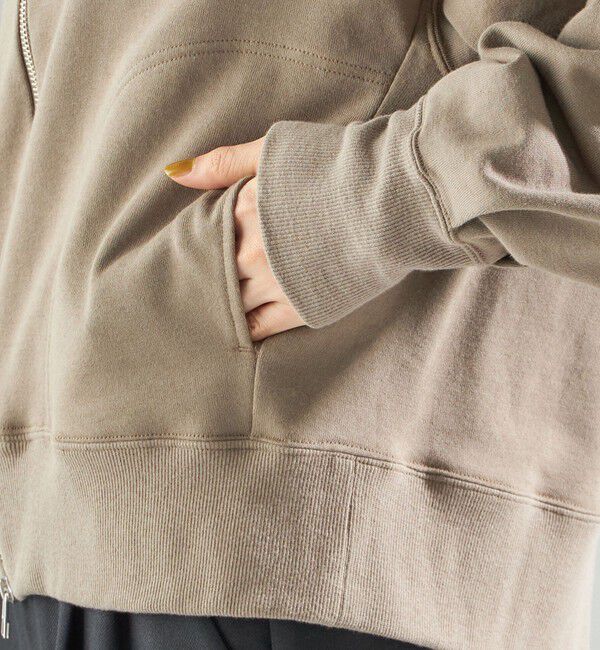 SHIPS for women「ミニ 裏毛 ジップ アップ フーディ」|パーカー|