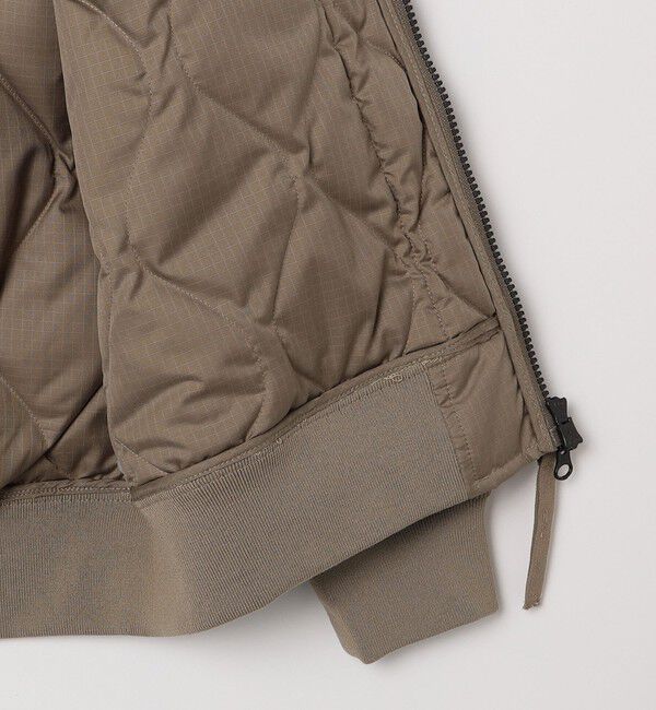 SHIPS any「【SHIPS any別注】TAION:〈手洗い可能〉ミリタリーキルト ダブルジップ ダウン パーカー◇」|ブルゾン・スタジャン|