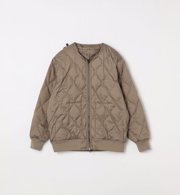 SHIPS any「【SHIPS any別注】TAION:〈手洗い可能〉ミリタリーキルト ダブルジップ ダウン パーカー◇」|ブルゾン・スタジャン|