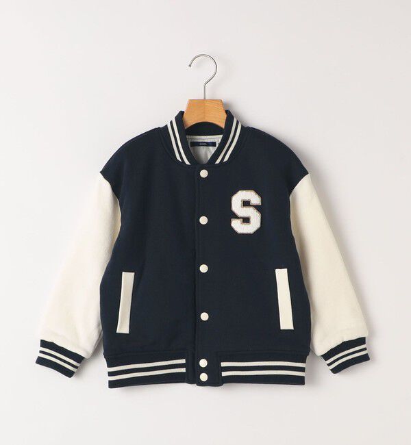 SHIPS KIDS「SHIPS KIDS:140～160cm/スタジアム ジャケット」|ブルゾン・スタジャン|ネイビー