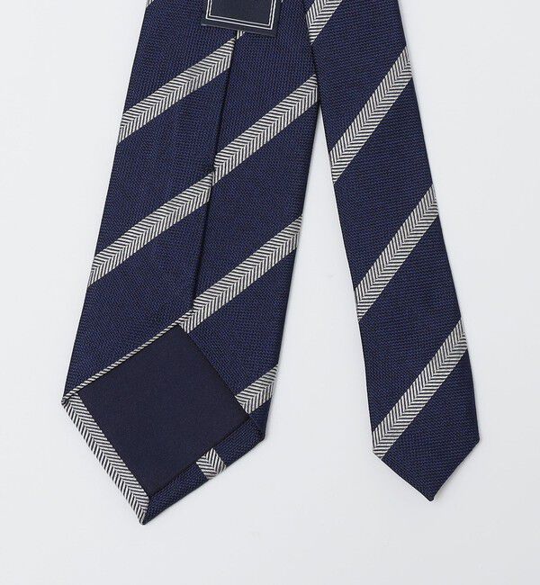 SHIPS「SHIPS: シルク バスケット ヘリンボーン ストライプ ネクタイ」|ネクタイ・蝶ネクタイ|