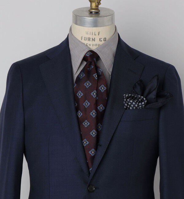 SHIPS「SHIPS: シルク ラージ スクエア コモン ネクタイ」|ネクタイ・蝶ネクタイ|ワイン