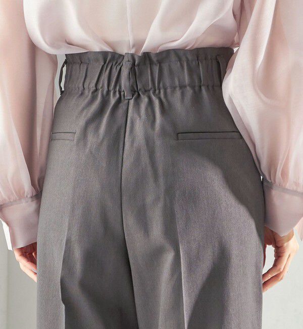 SHIPS for women「〈UVカット / 吸水速乾 / 手洗い可能〉綿麻混 オックス 2タック ストレート パンツ」|その他|