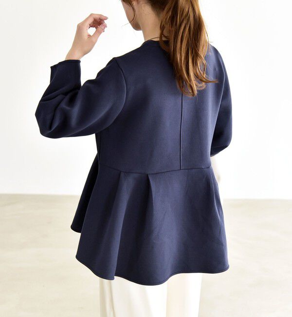 quaranciel「quaranciel:〈洗濯機可能〉ポンチ ペプラム スウェット プルオーバー」|スウェット・ジャージ|