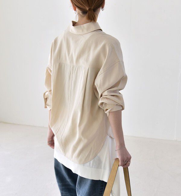 quaranciel「quaranciel:〈洗濯機可能〉フィブリル レギュラーカラー シャツ」|シャツ・ブラウス|