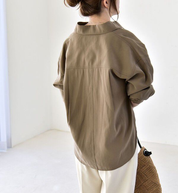 quaranciel「quaranciel:〈洗濯機可能〉フィブリル レギュラーカラー シャツ」|シャツ・ブラウス|