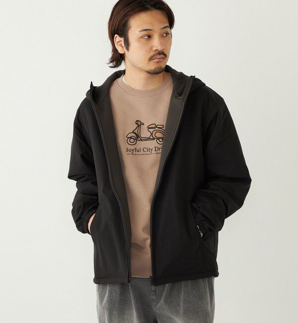 SHIPS Colors 「SHIPS Colors:〈洗濯機可能〉Wフェイス リバーシブル ジップ パーカー◇」|ブルゾン・スタジャン|ブラック