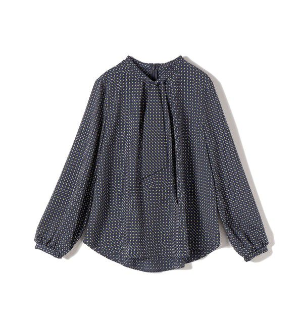 SHIPS for women「〈手洗い可能〉プリント タイ 長袖 ブラウス」|シャツ・ブラウス|