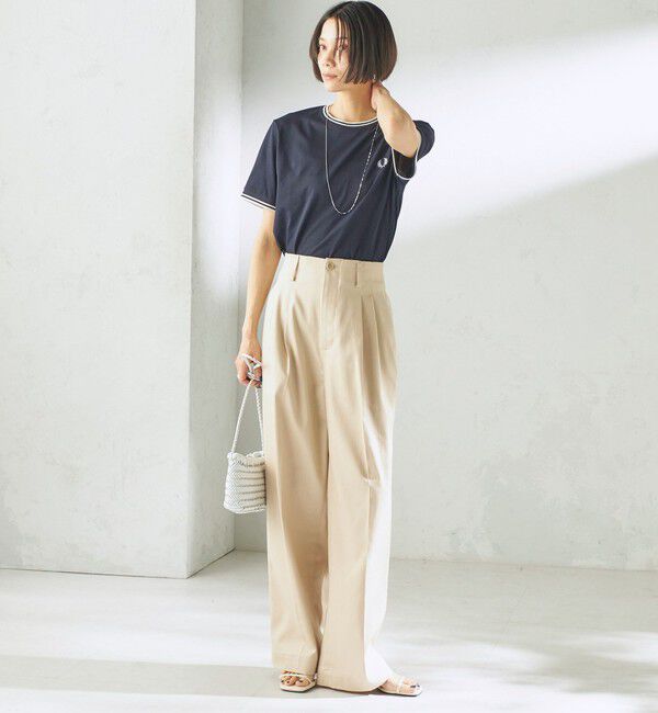 SHIPS for women「〈手洗い可能〉ヴィンテージ ライク デニム タック パンツ」|その他|