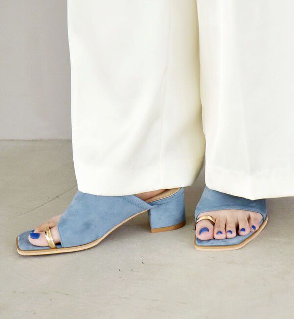 quaranciel「quaranciel: トゥリング メタル ヒール サンダル」|サンダル|