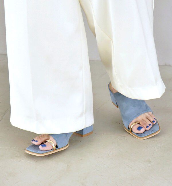 quaranciel「quaranciel: トゥリング メタル ヒール サンダル」|サンダル|