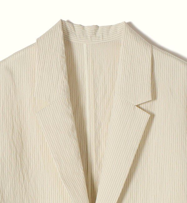 SHIPS for women「〈手洗い可能〉ピン ストライプ シャツライク ジャケット」|テーラードジャケット|