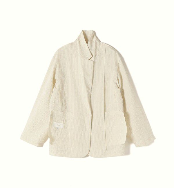SHIPS for women「〈手洗い可能〉ピン ストライプ シャツライク ジャケット」|テーラードジャケット|