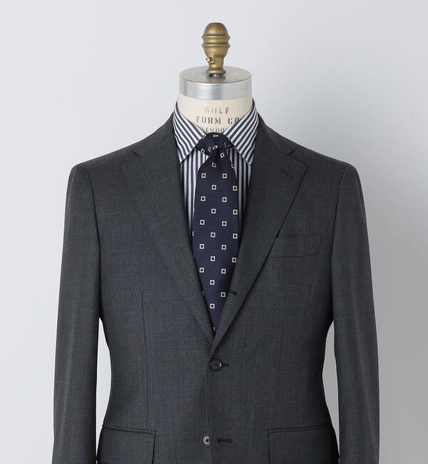 SHIPS「SHIPS: シルク ネイビー ガルザ ソリッド/ストライプ/コモン ネクタイ」|ネクタイ・蝶ネクタイ|