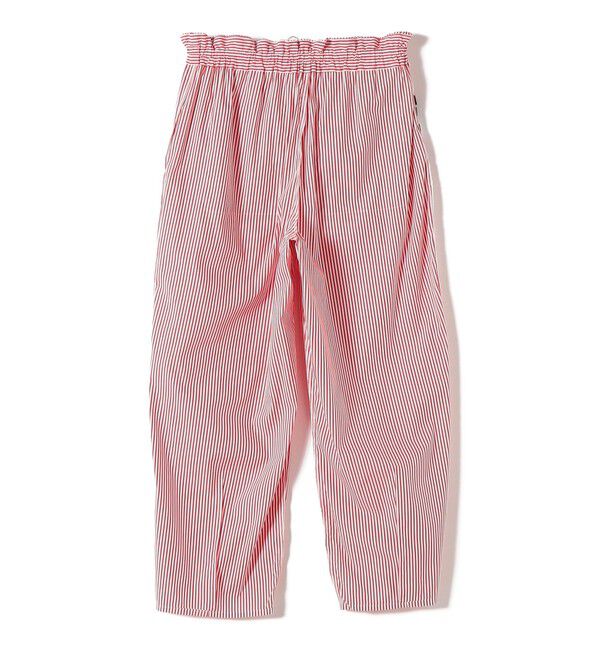 SHIPS for women「SHIPS Primary Navy Label:〈手洗い可能〉綿 ナイロン ストライプ パンツ」|その他|