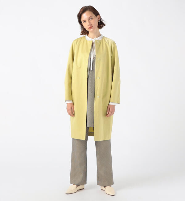 TOMORROWLAND collection「スパークツイル コクーンコート」|ノーカラーコート|