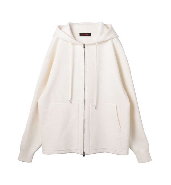 CABaN「CABaN コットンカシミヤ ジップパーカ」|ニット・セーター|11 ホワイト