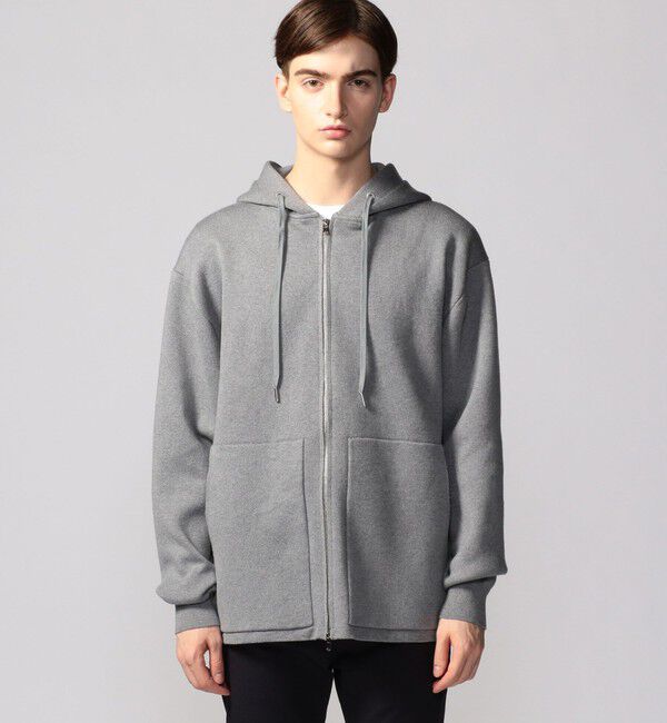 CABaN「CABaN コットンカシミヤ ジップパーカ」|ニット・セーター|