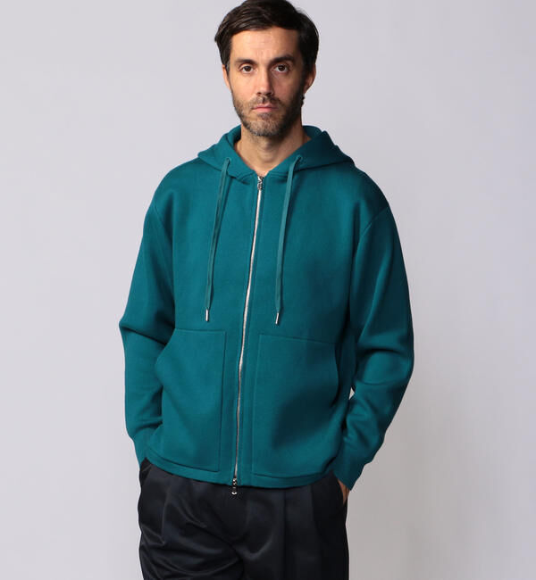 CABaN「CABaN コットンカシミヤ ジップパーカ」|ニット・セーター|