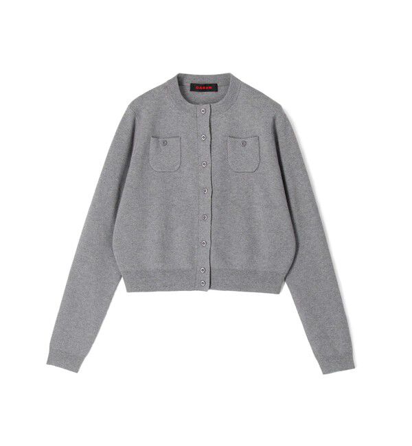 CABaN「コットンカシミヤ クルーネックカーディガン」|カーディガン|15 グレー