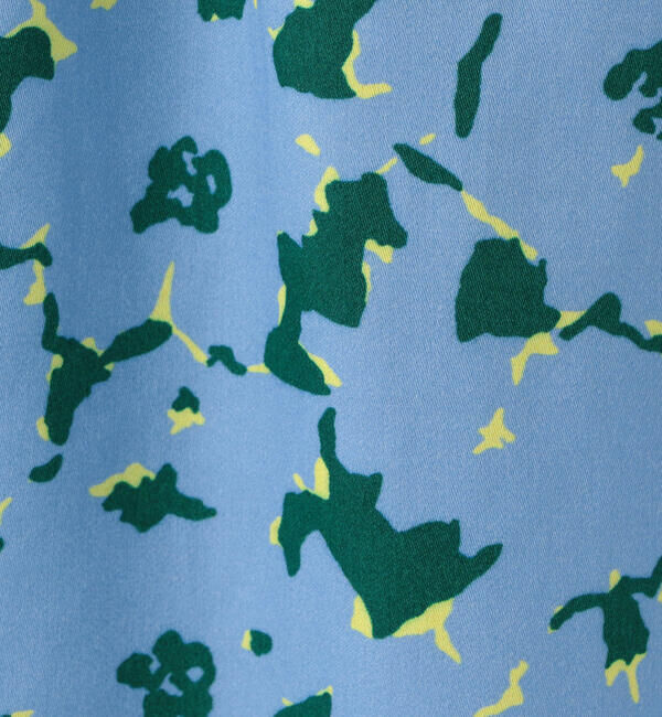 Ballsey「スプレッドフラワープリント ウエストギャザーミディスカート」|フレア|