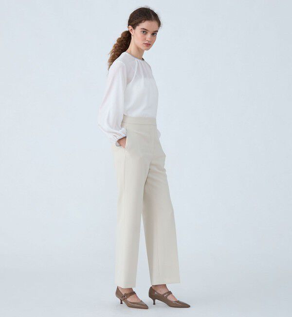 Ballsey「ドライダブルクロス セミワイドフレアパンツ」|スラックス|