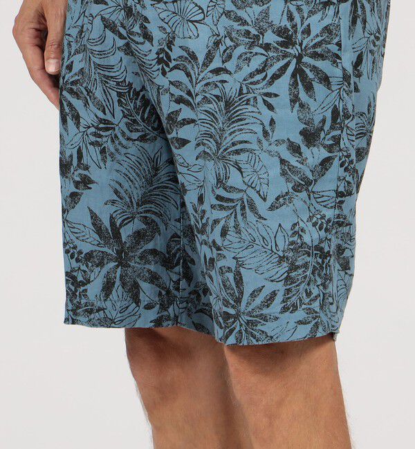 TOMORROWLAND MENS「60リネンリーフプリント イージーショーツ」|チノ|