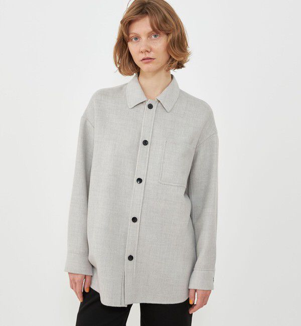 GALERIE VIE「エアーダブルフェイス オーバーシャツブルゾン」|ブルゾン・スタジャン|