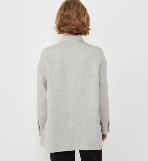 GALERIE VIE「エアーダブルフェイス オーバーシャツブルゾン」|ブルゾン・スタジャン|