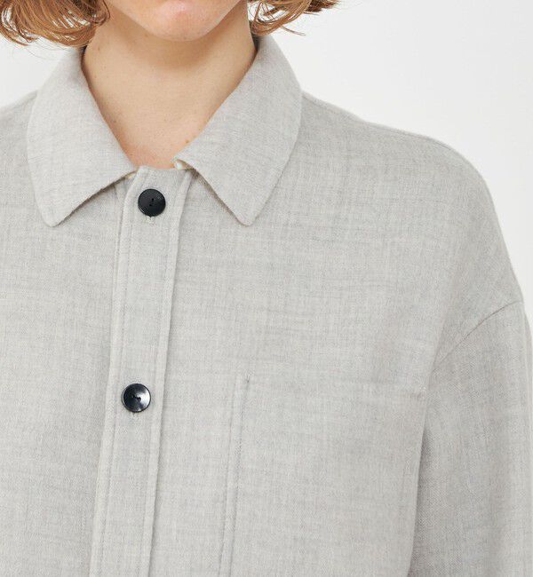 GALERIE VIE「エアーダブルフェイス オーバーシャツブルゾン」|ブルゾン・スタジャン|