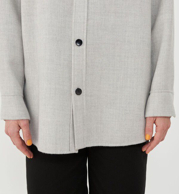 GALERIE VIE「エアーダブルフェイス オーバーシャツブルゾン」|ブルゾン・スタジャン|