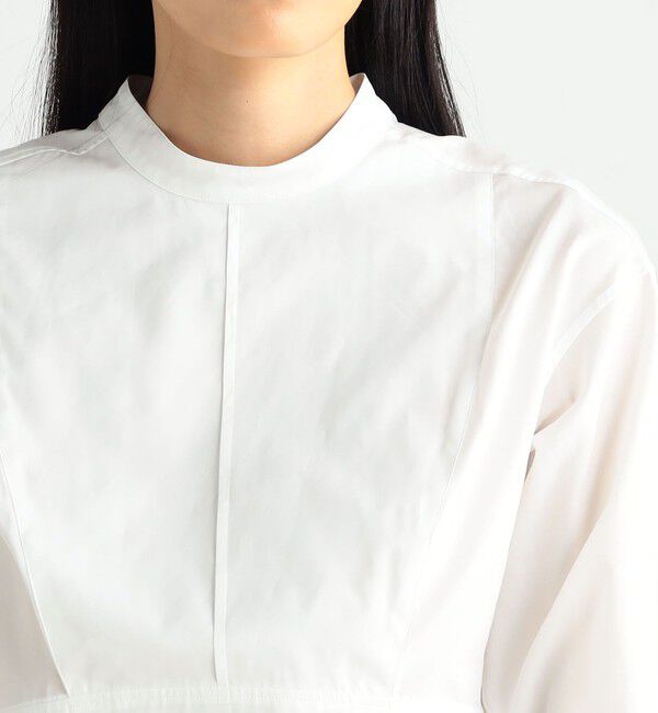 BACCA「コットンソフトタイプライター ボリュームスリーブブラウス」|シャツ・ブラウス|