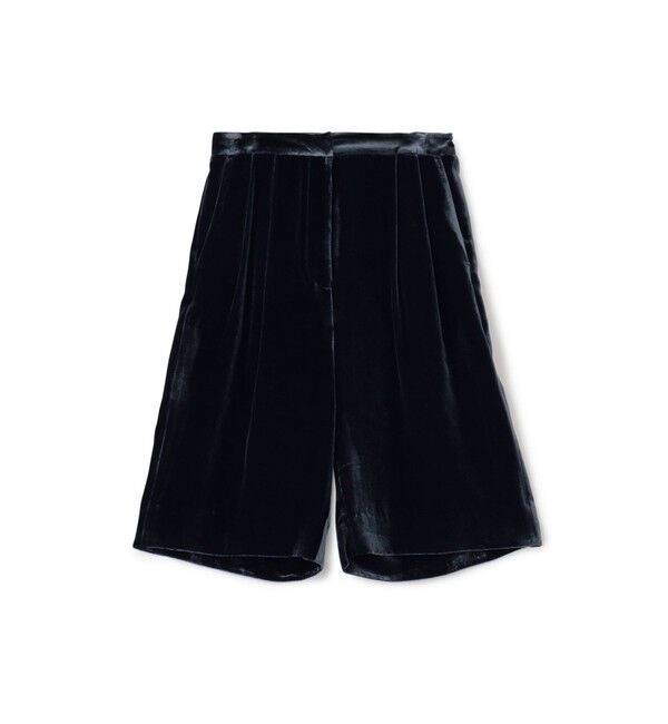 BACCA「レーヨンシルクベルベットリラックスショーツ」|その他|67 ダークブルー