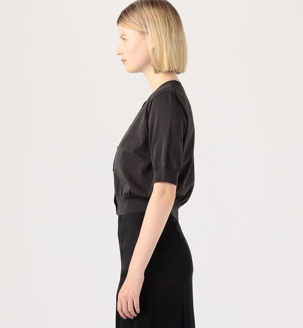 DES PRES「ドライポリエステルコットン ショートカーディガン」|カーディガン|