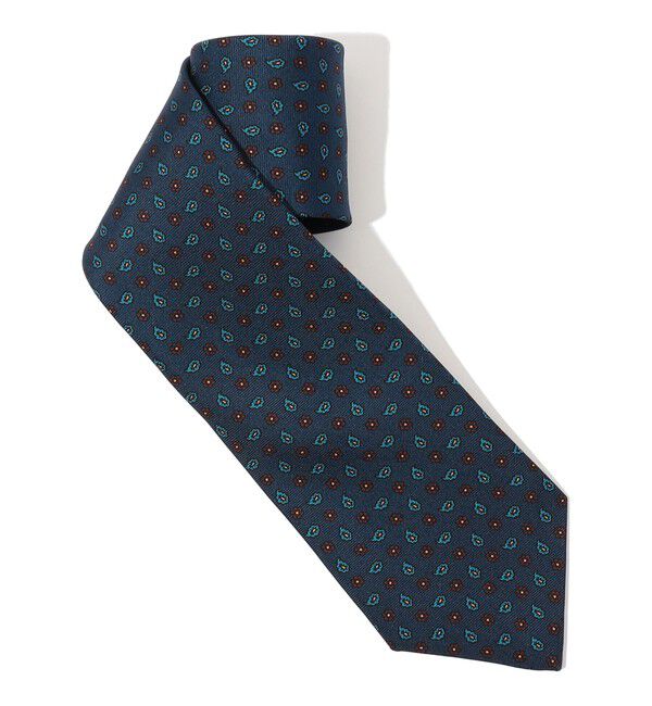 TOMORROWLAND GOODS「ERRICO FORMICOLA シルクプリント 小紋柄ネクタイ」|ネクタイ・蝶ネクタイ|68 ブルー系