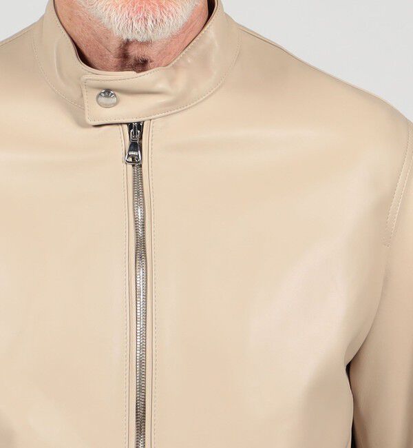 TOMORROWLAND MENS「【別注】 EMMETI ラムレザー シングルライダースブルゾン」|ブルゾン・スタジャン|