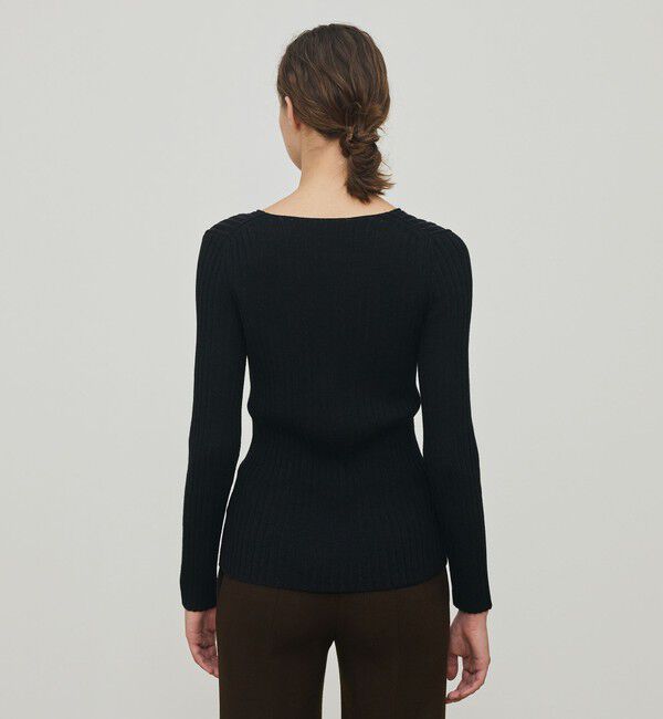 DES PRES「ウールリブ Vネックプルオーバー」|ニット・セーター|