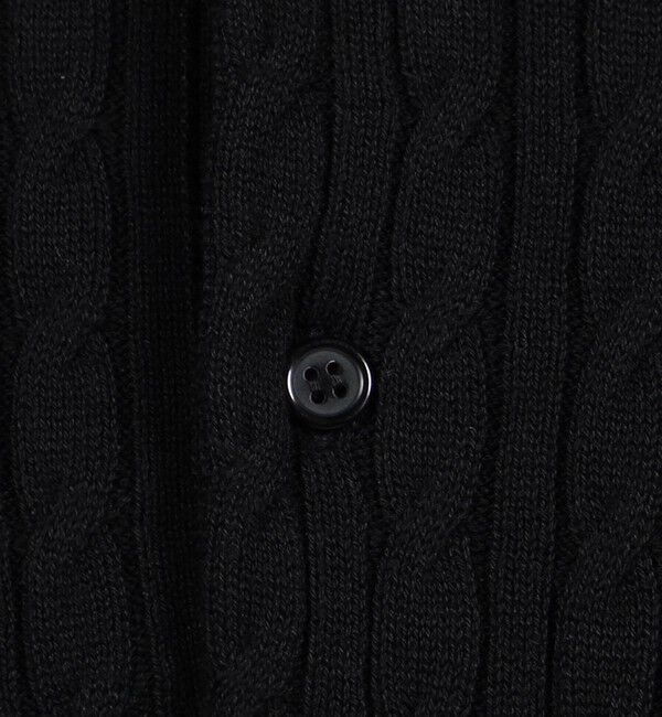 TOMORROWLAND MENS「コットンシルク ポロカラー ケーブルニット」|ニット・セーター|