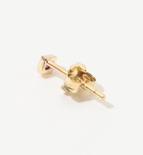 TOMORROWLAND GOODS「Metier Mini Bezel Set Princess Gemstone Studs 片耳ピアス」|ピアス|