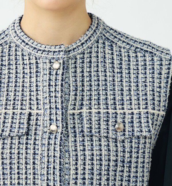 Ballsey「ミックスツイード ショートベスト」|ベスト・ジレ|