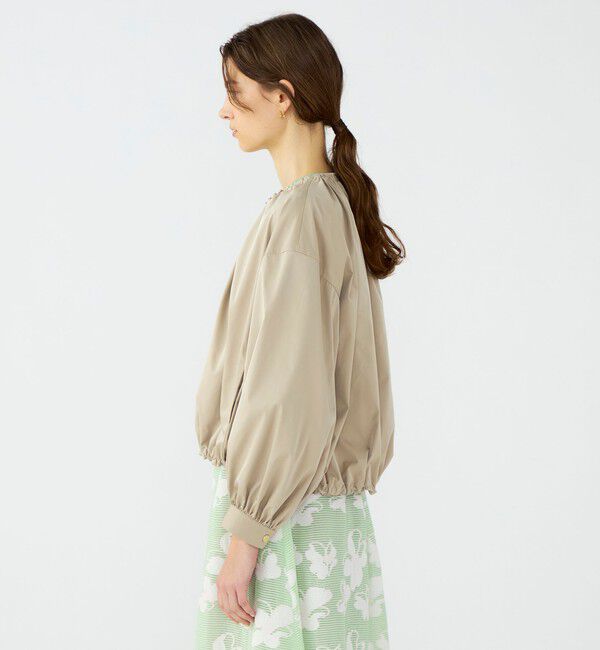 Ballsey「ライトパウダリータフタ ギャザーブルゾン」|ブルゾン・スタジャン|