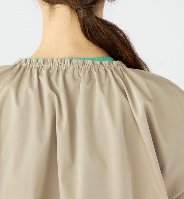 Ballsey「ライトパウダリータフタ ギャザーブルゾン」|ブルゾン・スタジャン|